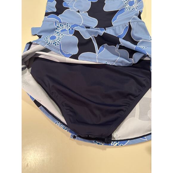 Draper James RSVP Large Boho Cottage Femme Retro Modest Halter Neck Swimsuit - Picture 8 of 9